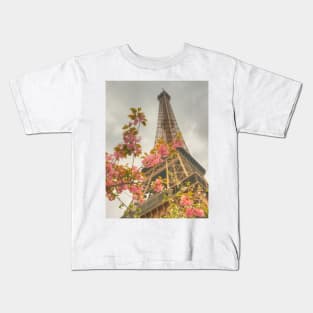 Springtime Eiffel Kids T-Shirt